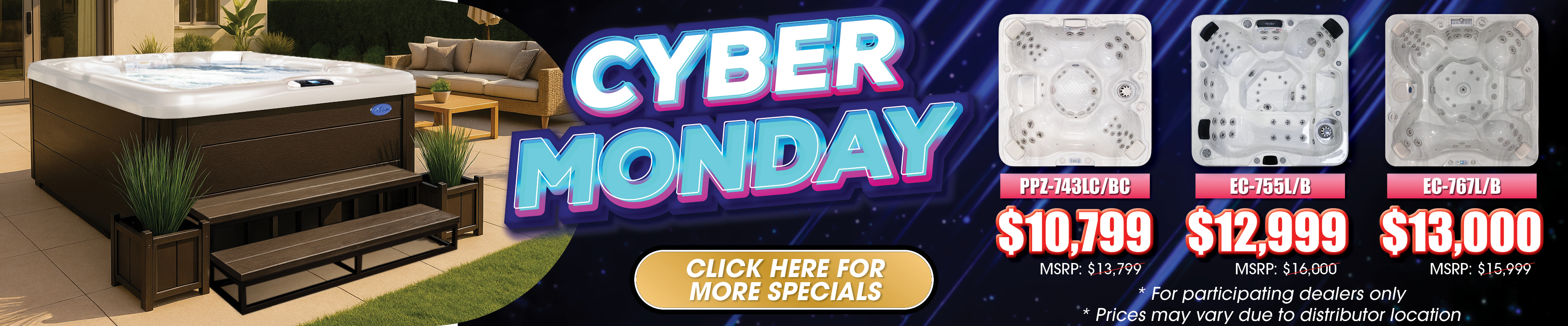 Calspas hot tub being used in a family setting - Whitehouse