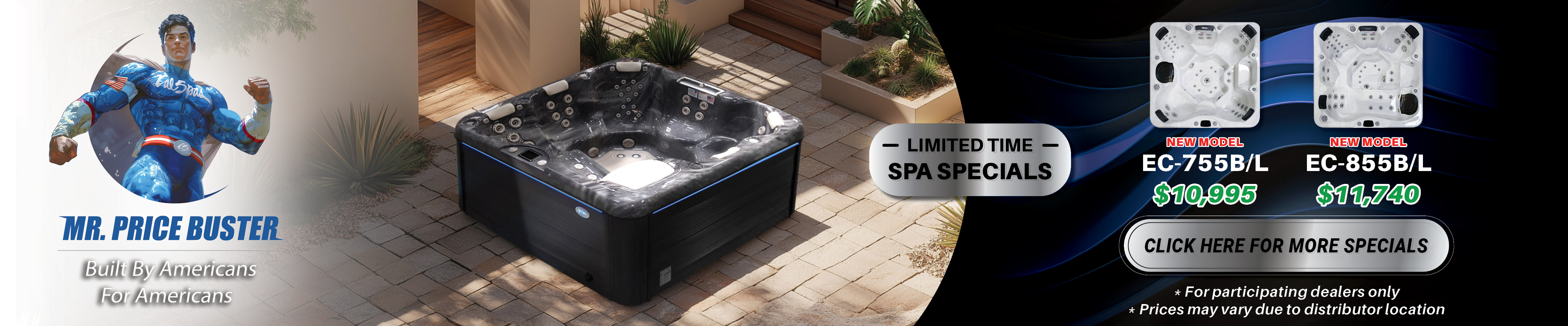 Calspas hot tub being used in a family setting - Whitehouse